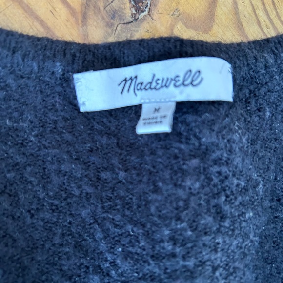 Madewell Long Cardigan Sweater Wool Cozy Soft M MADEWELL Large Coziest Yarn Wool - Picture 2 of 5
